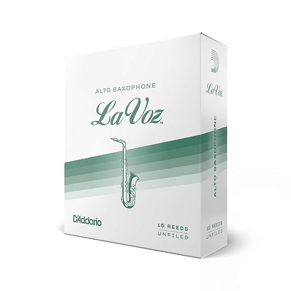 Palheta Sax Alto Soft (10 Unidades) D Addario La Voz RJC10SF
