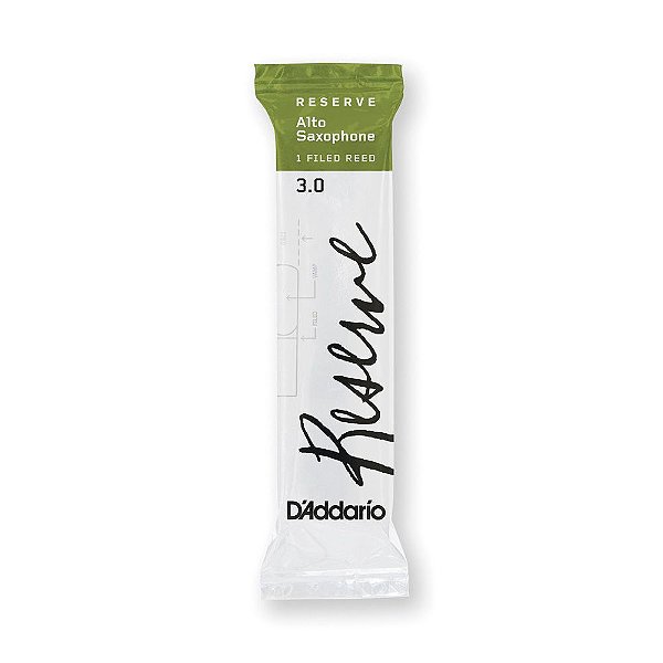 Palheta Sax Alto 3.0 (Unidade) D Addario Reserve DJR0130