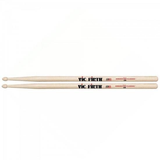 Baqueta de Madeira 2B AMERICAN CLASSIC VIC FIRTH - PAR / 2