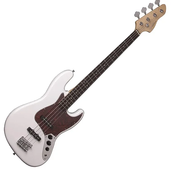 Contrabaixo Giannini GB -100 Jazz Bass Elétrico Passivo Branco/Turtle