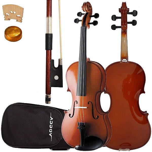 Violino Giannini 3/4 Com Arco Estojo Termico E Breu