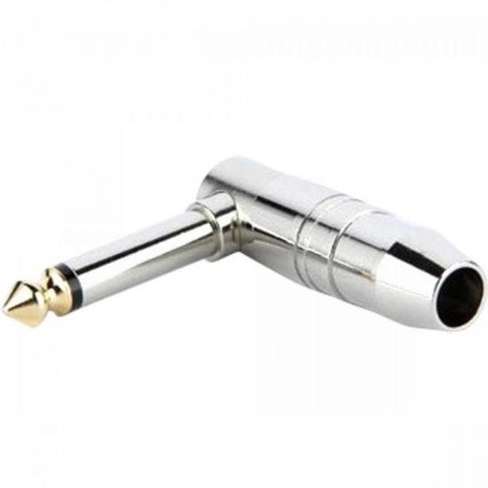 Plug P10 Mono 90º Metal Ponta Gold Storm - PCT / 10