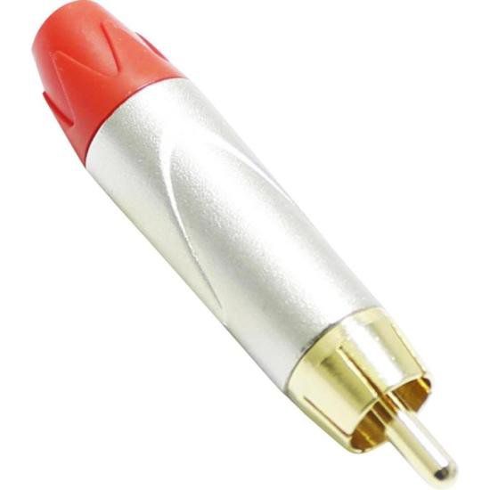 Conector RCA(M) Vermelho Datalink - PCT / 10