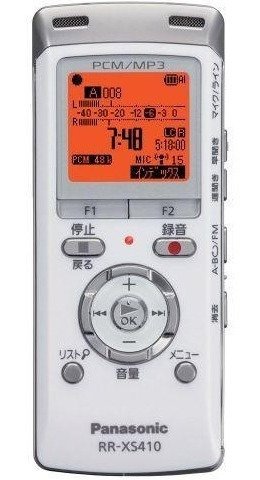 Mini Gravador De Voz Panasonic Rr-xs410 4gb Mp3 / Usb / Pcm