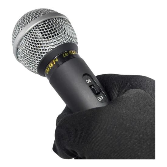Microfone Profissional Leson SM58 P4 Clássico