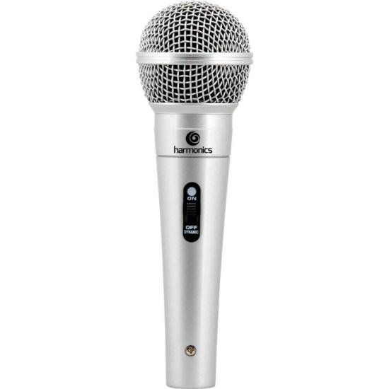 Microfone Harmonics MDC201 Dinâmico Supercardióido Prata