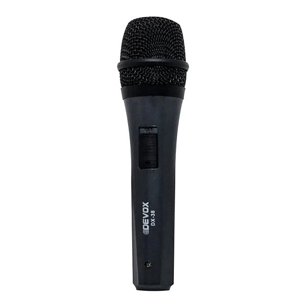 Microfone Com Fio Dinâmico Devox DX-38