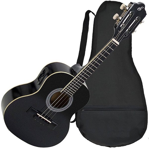 Cavaquinho Eletroacústico Aço Giannini Cs14 Ep Bk C/ Capa