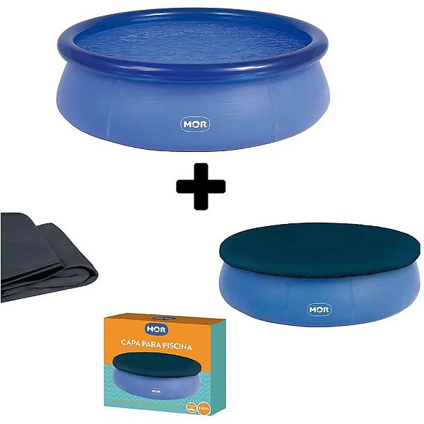 Piscina Inflável Redonda Splash 2400l + Capa 2400l - Mor