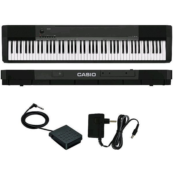 Piano Digital Casio Cdp-135 88 Teclas Preto Com Pedal Sp-3 Lançamento 2018
