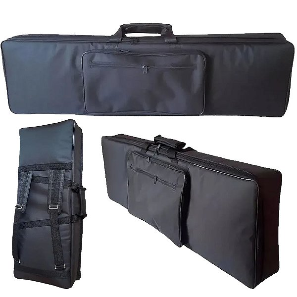 Capa Bag Master Luxo Para Piano Yamaha Tyros 4 Preto