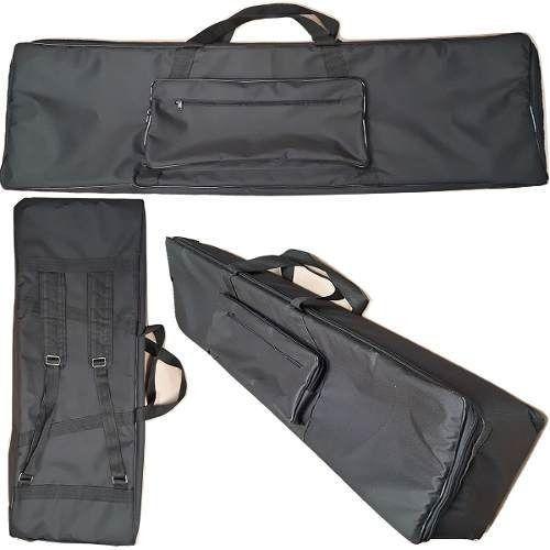 Capa Bag Master Luxo Para Teclado Korg N364 61 Nylon Preto