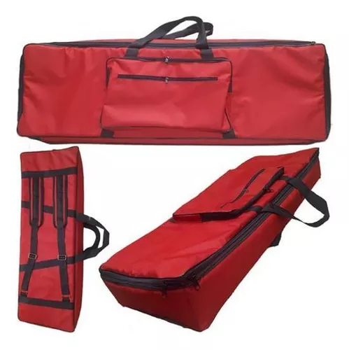 Capa Bag Master Luxo Para Teclado Roland Fantom G6 Vermelho
