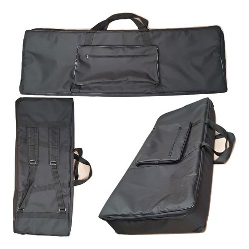 Capa Bag Master Luxo Para Teclado Yamaha Psr E333 Nylon Preto