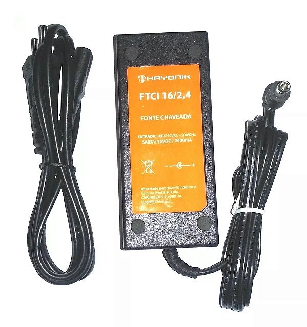 Fonte Chaveada Para Teclado Yamaha 16Vdc Fty 2,4A Hayonik