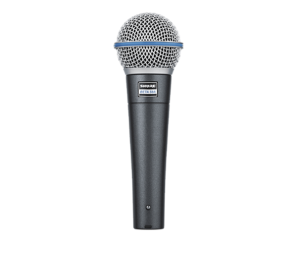 Microfone Shure Beta 58A Dinâmico Profissional Para Vocais