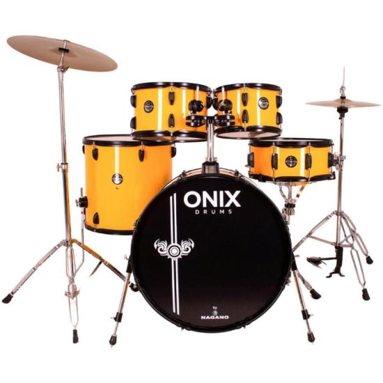 Bateria Acústica Nagano Onix Drums Smart 22" Big Yellow