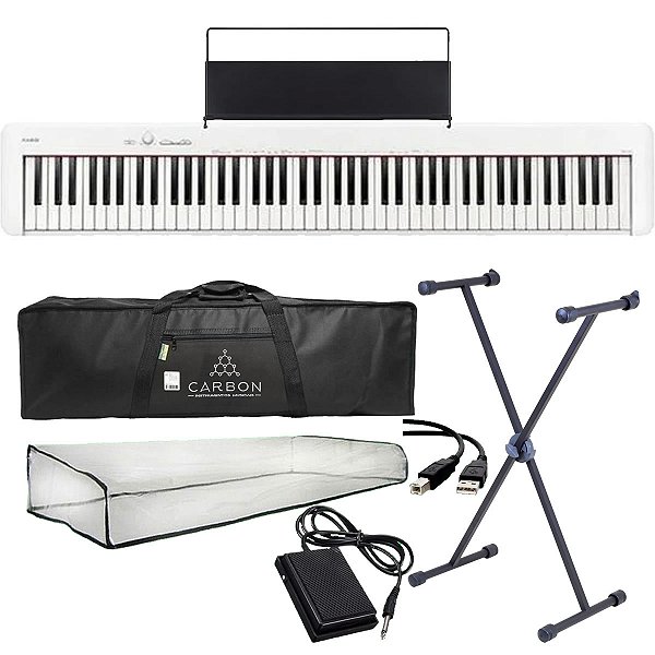 Kit Piano Digital Casio CDP-S110WE Branco TX02