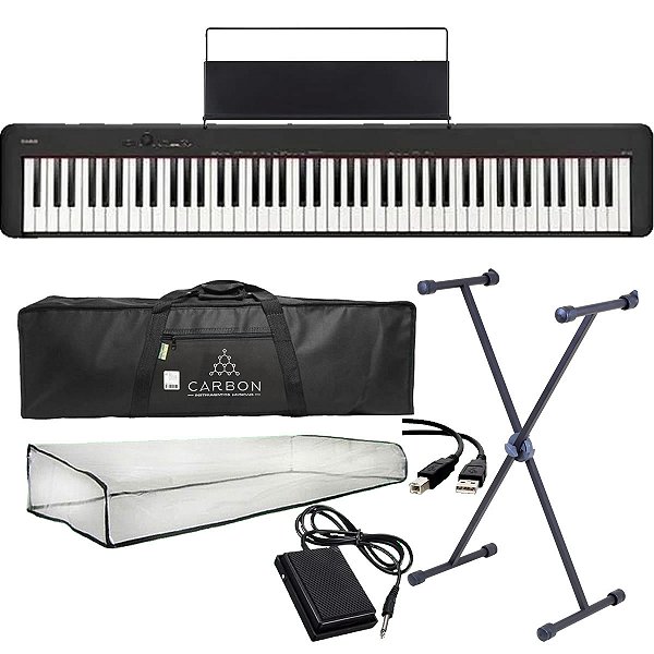 Kit Piano Digital Casio CDP-S110BK Preto TX02