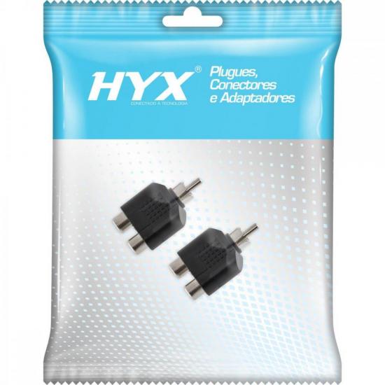 Adaptador 2RCA F x RCA M HA046 HYX - PCT / 2
