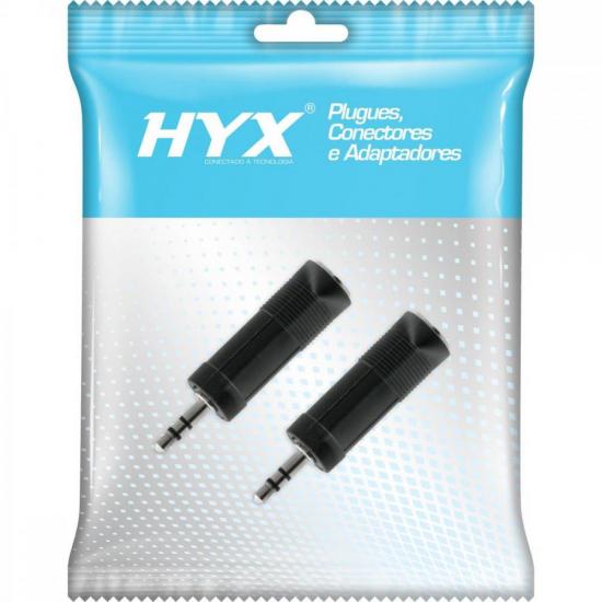Adaptador P10 F Estéreo x P2 M Estéreo HA036 HYX - PCT / 2