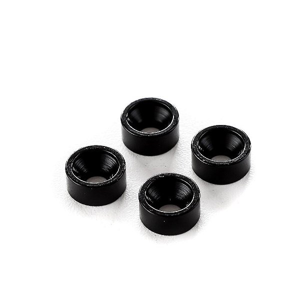 Bucha Trocolos Instrumentos Preta (4 Peças) Spirit JTG-BK