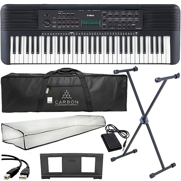 Kit Teclado Yamaha Psr-e273 Arranjador Iniciante 61 Teclas Tx02