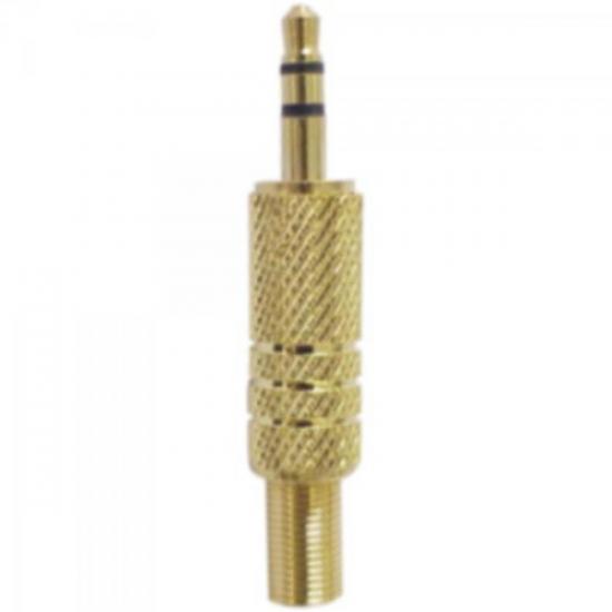 Plug P2 Stereo Com Mola Gold Genérico Storm - DEZ / 10