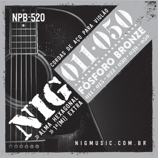 Encordoamento Para Violão Aço .011 NPB520 NIG