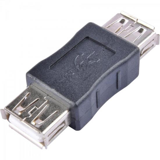 Emenda USB A Fêmea x A Fêmea EMUS0002 Preto Storm - PCT / 10