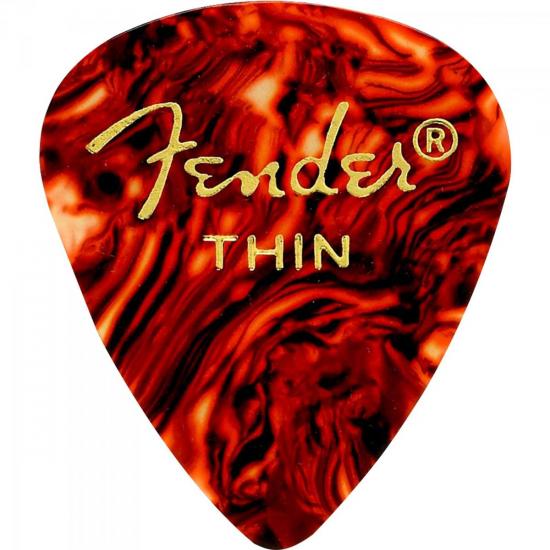 Palheta Celulóide Shape Classic 351 Thin Tortoise Shell FENDER - PCT / 144