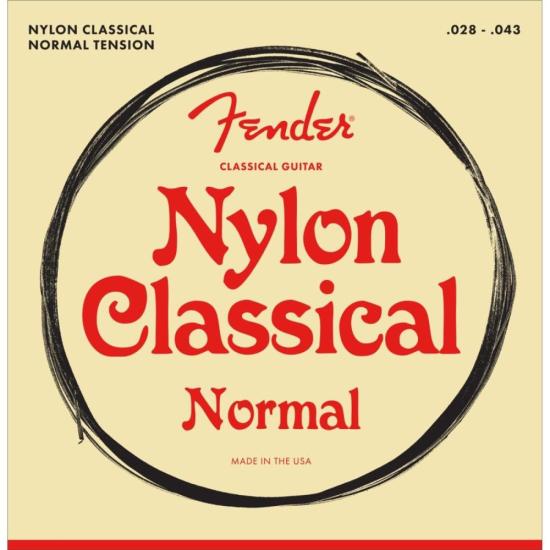 Encordoamento Fender .028 100 Clear Para Violão Nylon Prata Pura