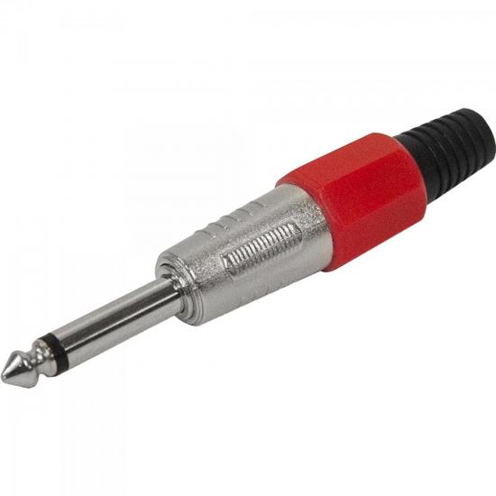 Plug P10 Mono Plástico PGPZ0020 Vermelho Storm - PCT / 5