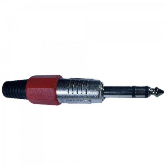 Plug P10 Stereo Plástico PGPZ0014 Vermelho Storm - PCT / 5