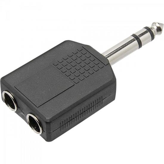 Adaptador P10 Estéreo x 2 J10 Estéreo ADAP0023 Preto Storm - PCT / 10