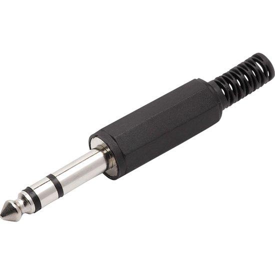 Plug P10 Estéreo Com Proteção PGPZ0008 Preto Storm - PCT / 10