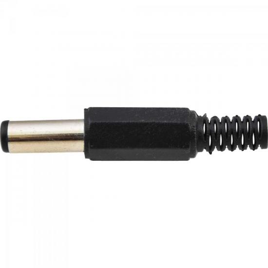 Plug P4 Plástico Com Protetor de Cabo PGPQ0003 Preto Storm - PCT / 50