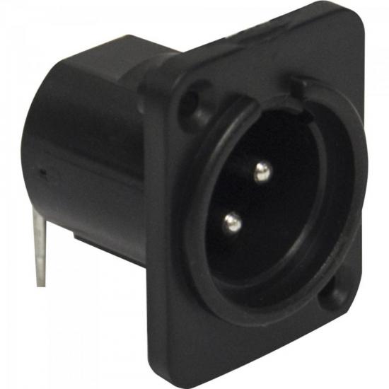 Conector Cannon Macho Painel de Plástico PGCN0011 Preto STORM - PCT / 10