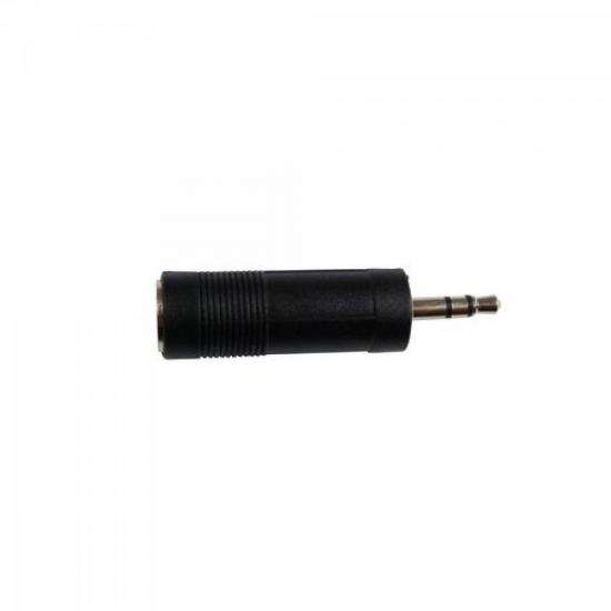 Adaptador P10 Stereo x P2 Stereo Niquelado Genérico - DEZ / 10