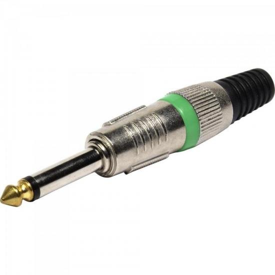 Plug P10 Mono Metal Ponta Gold Verde Storm - PCT / 5