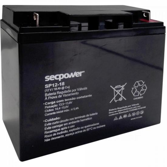 Bateria de Chumbo Ácida SP12-18 SECPOWER