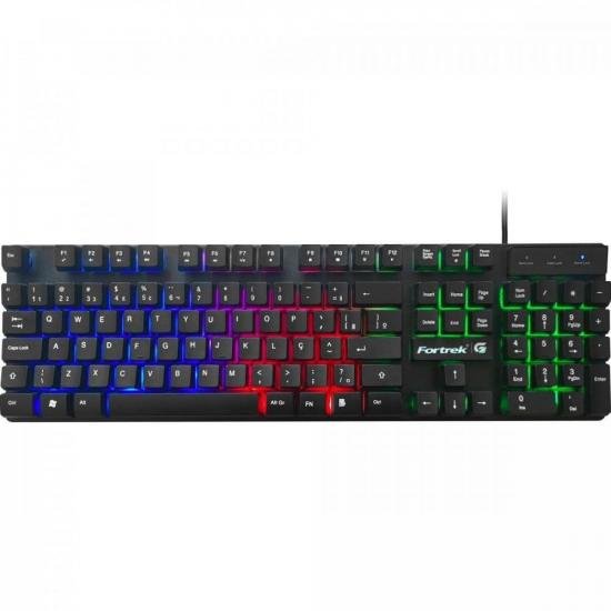 Teclado Gamer Multimídia Fortrek Blackfire Preto G