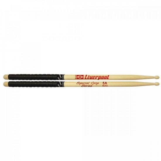 Baqueta para Bateria 5A Special Grip LIVERPOOL - PAR / 2