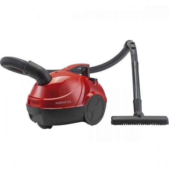 Aspirador de Pó 127V 1500W Praticci Vermelho AGRATTO