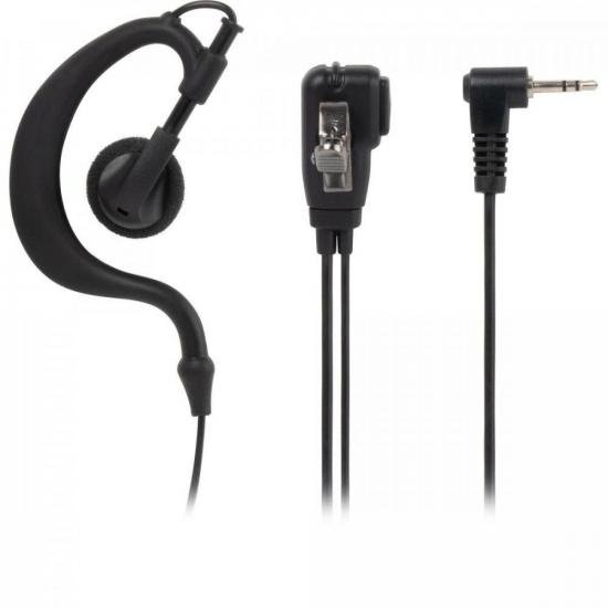 Fone Para Rádio Comunicador C/PTT MT01 Preto