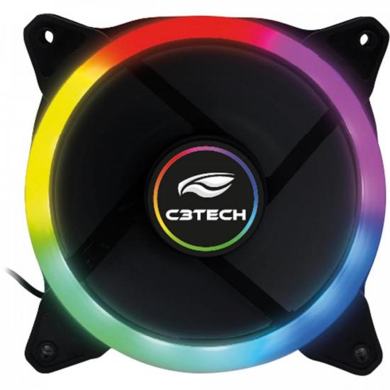 Cooler Fan 12cm LED F7-L120M Preto C3TECH