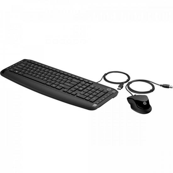 Kit Teclado e Mouse USB PAVILION 200 Preto HP