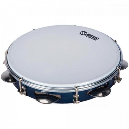 Pandeiro Acrílico 10" Leitosa Azul PHX 982BL