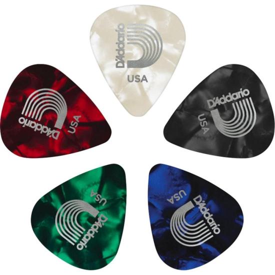 Palheta D Addario Celuloide Média Sortidas (c/10) - PCT / 10