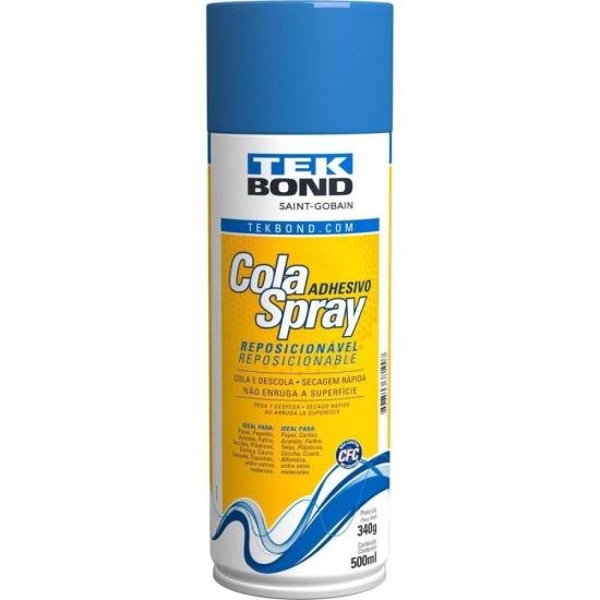 Cola Spray Reposicionável 340g TEKBOND - CX / 12